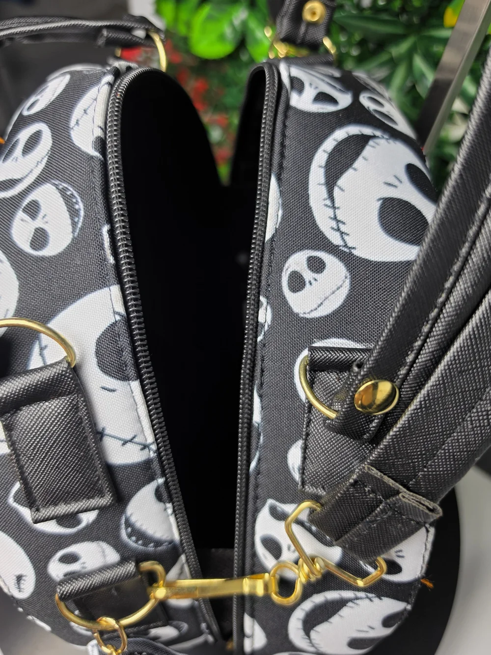 New Black Jack Character Round Crossbody Bag for Women